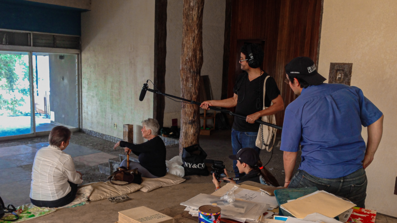 Amanda Perez, Rober Calzadilla, and Giovanny Garcia film Antonieta Aagaard and Yarima Hidalgo for A Family of Stories
